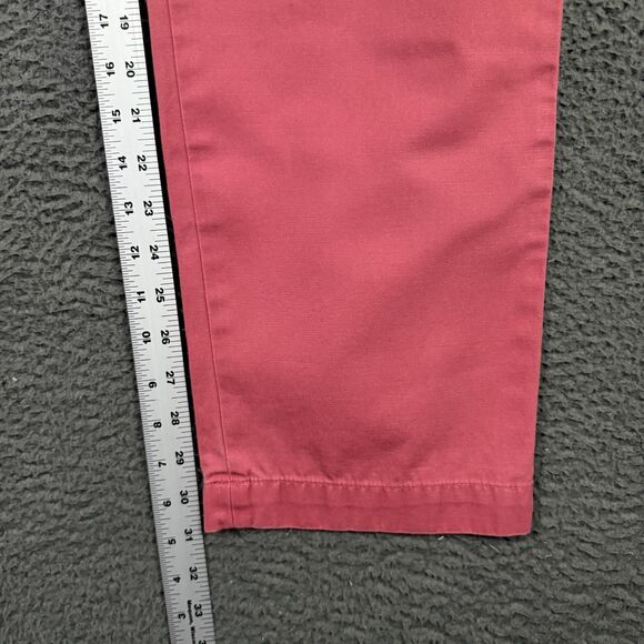 Brooks Brothers Pants Mens 32x32 Nantucket Red Straight Fit Chinos Preppy - Picture 11 of 13